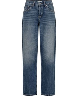 Straight low-waist jeans
