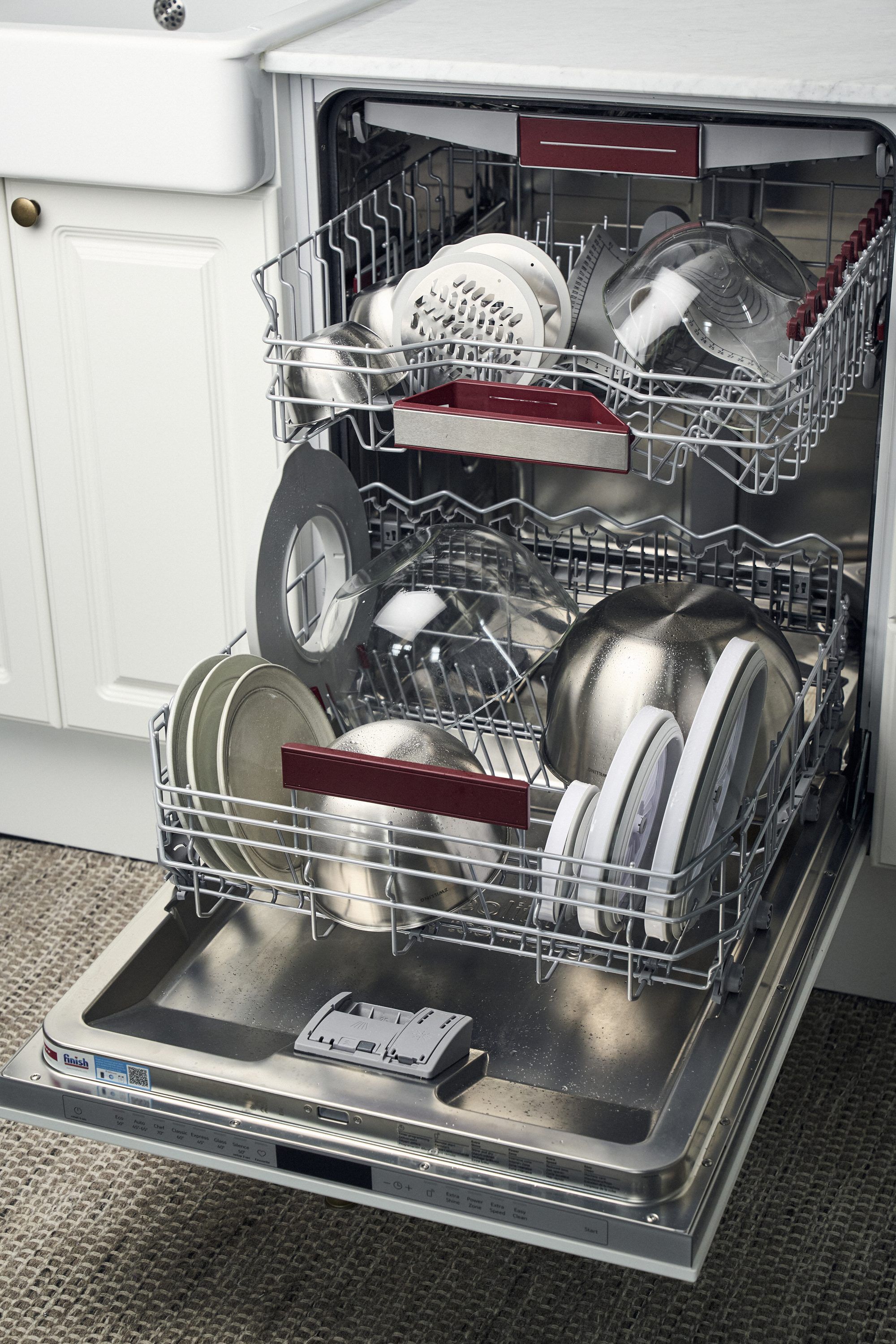 Fresh & Save BOWLS Vakuum sk&aring;l s&aelig;t S/M/L / 6-dele, Rustfrit