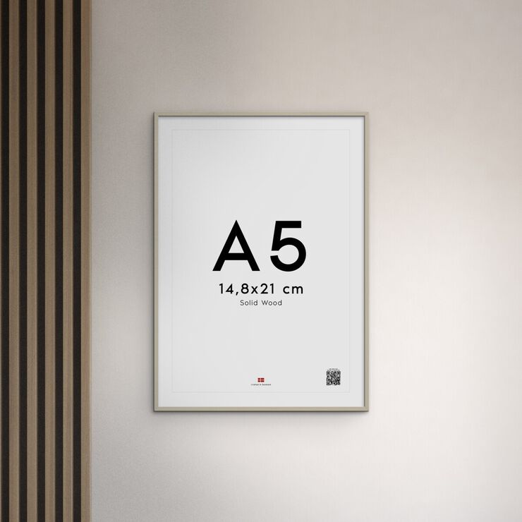 Poster&Frame - Cashemire grey wood 15x21cm (A5)