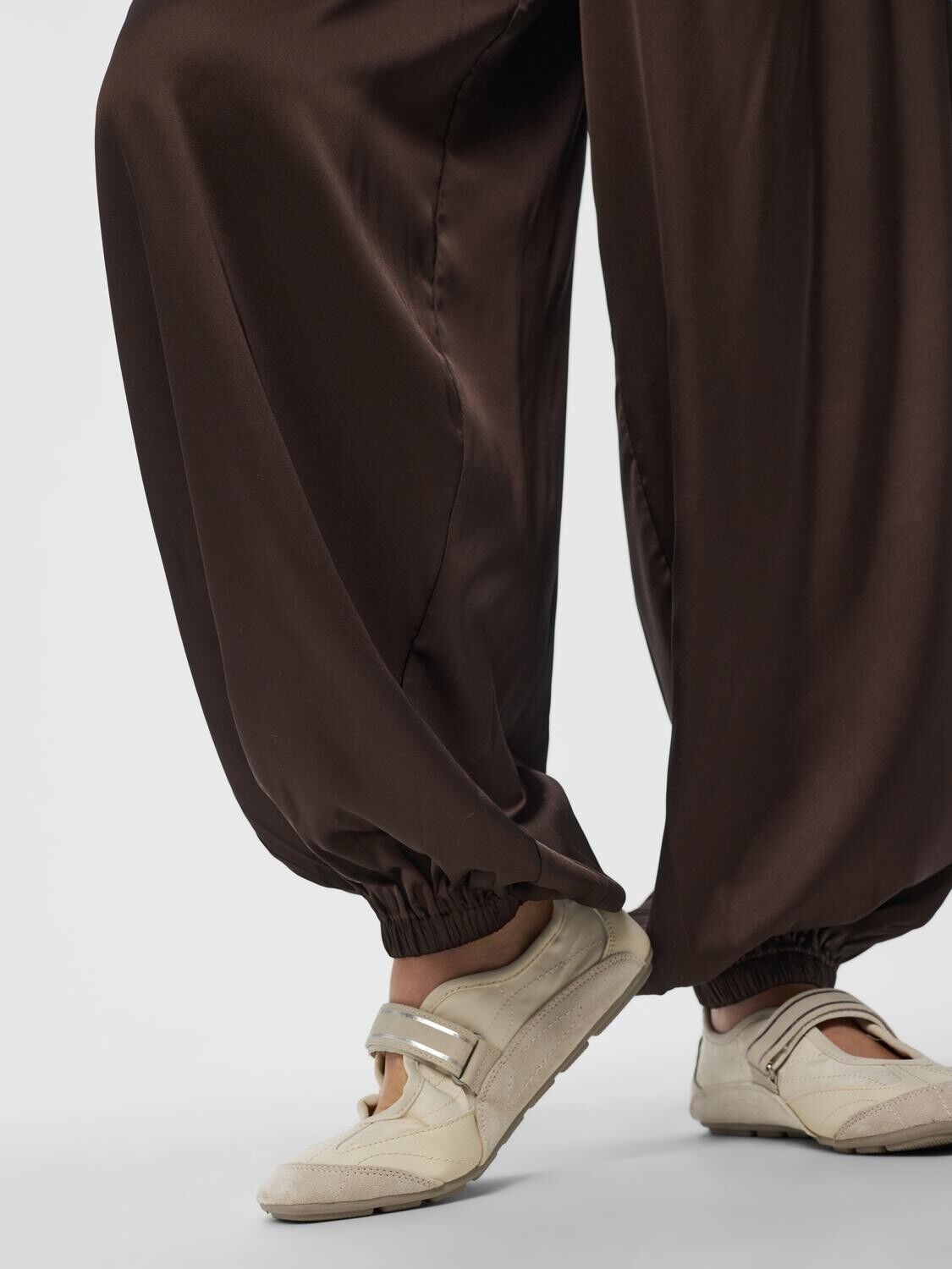 PCFESTA MW SATIN BALLOON PANT WVN D