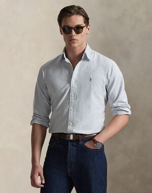 Custom Fit Striped Oxford Shirt