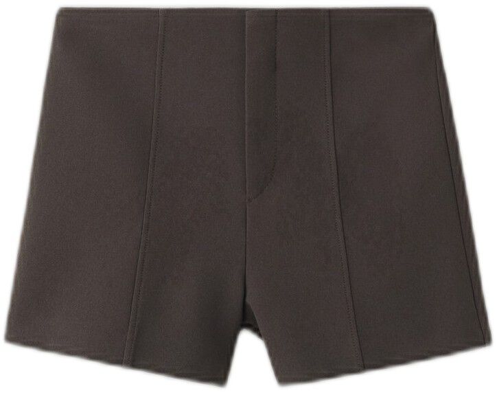 Plain short tab-top curtains