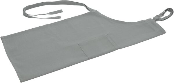 Forklæde 95x80 cm Lys grå