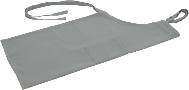 Forklæde 95x80 cm Lys grå