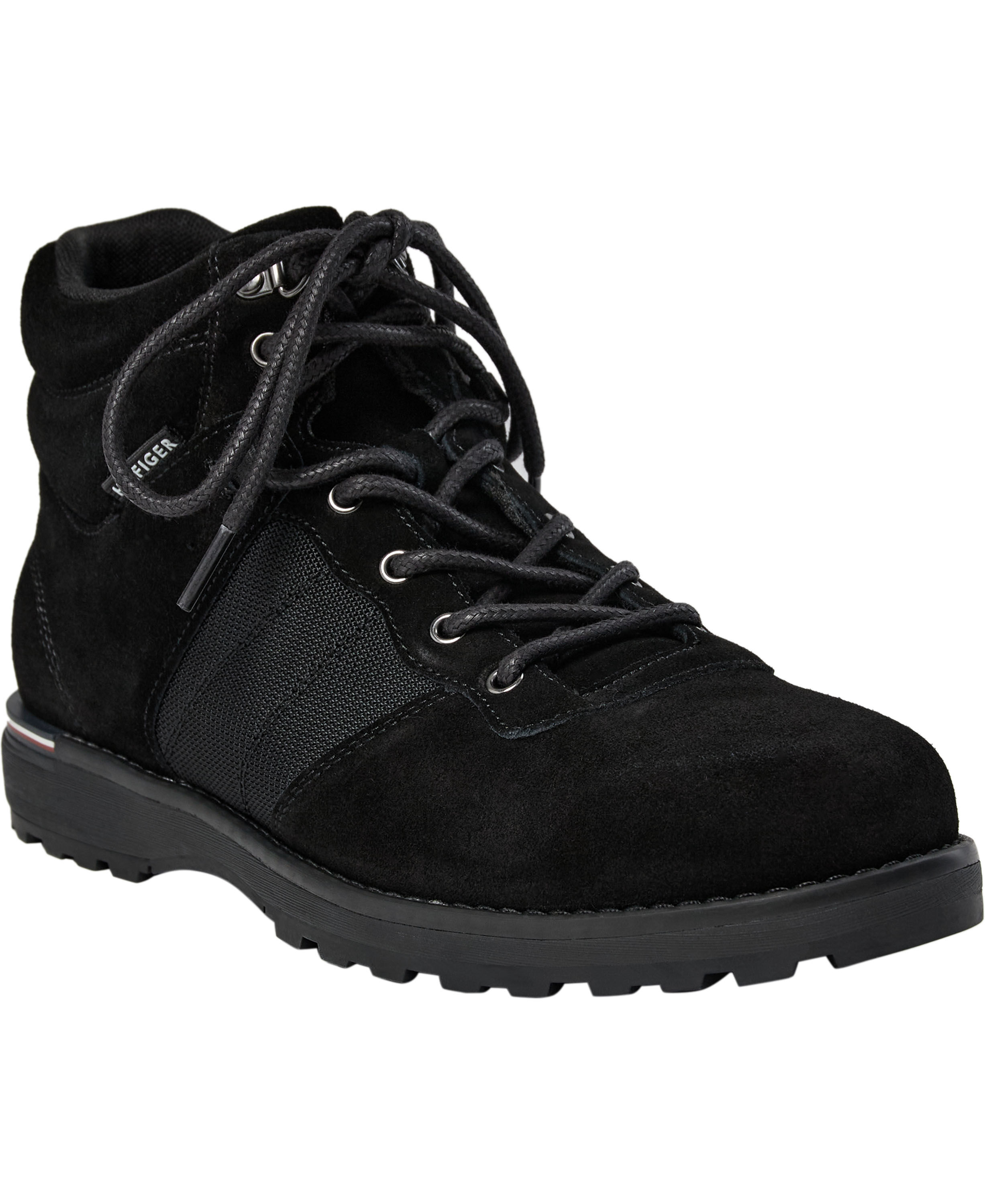 Suede Outdoor Cleat Mesh Panel Boots