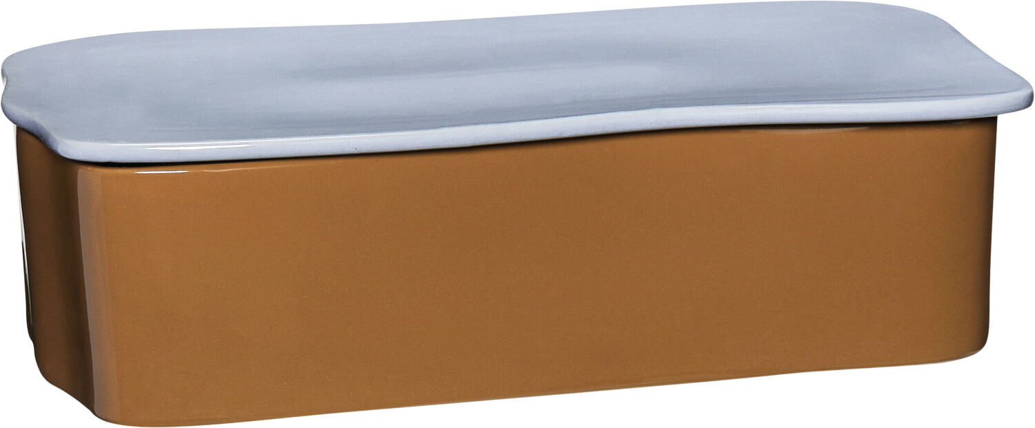 Amare Skrivebordsordner Large Brun/Lysebl&aring;