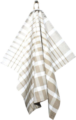 Tea Towels 50x70 cm ENZO - Check camel