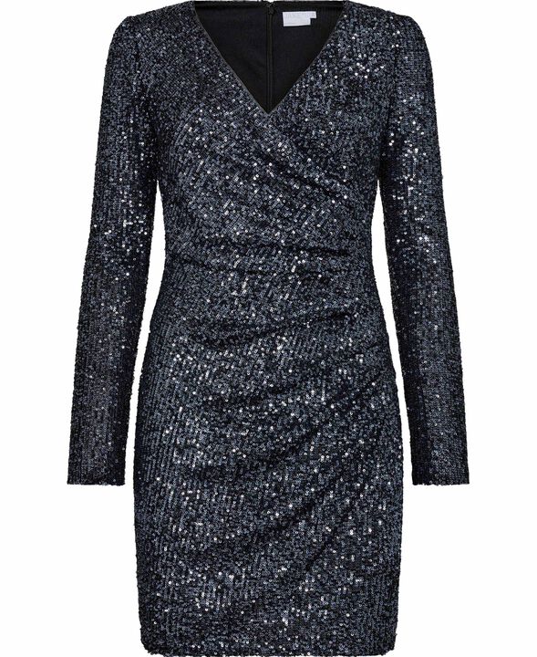 Cocktailkjole i slå-om-look