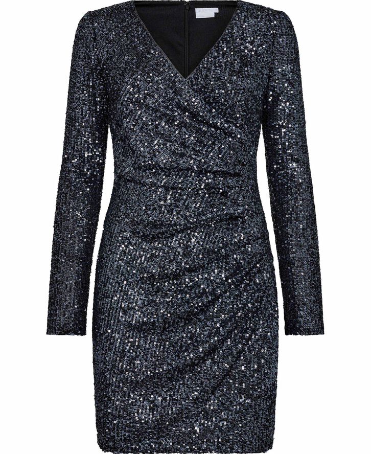 Cocktailkjole i slå-om-look