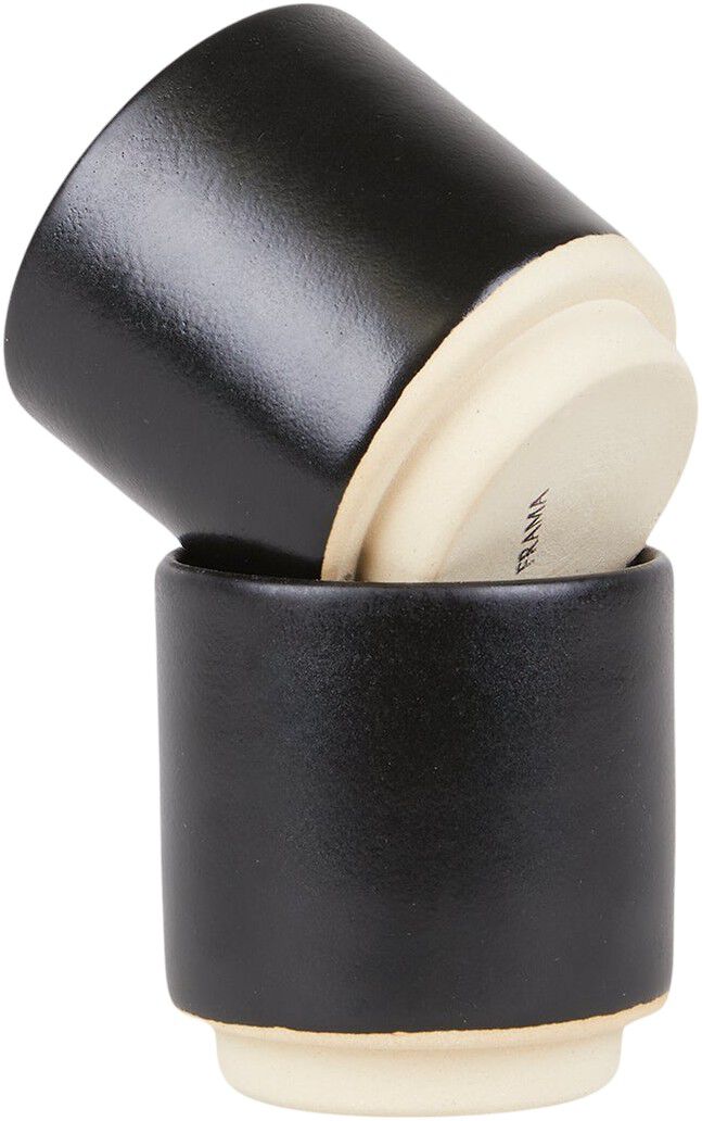 Otto Ceramic Cup Set of Two | Black