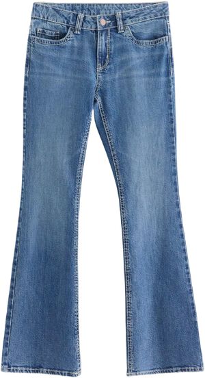 Jeans in stretchy cotton denim with