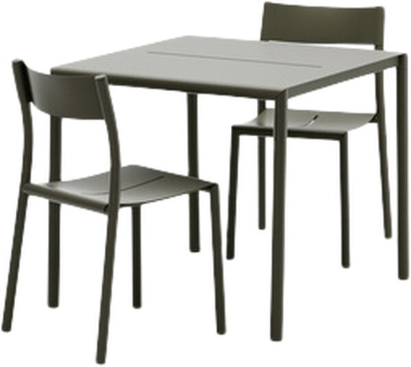May Table, Outdoor, 85x85, Steel, Dark Green