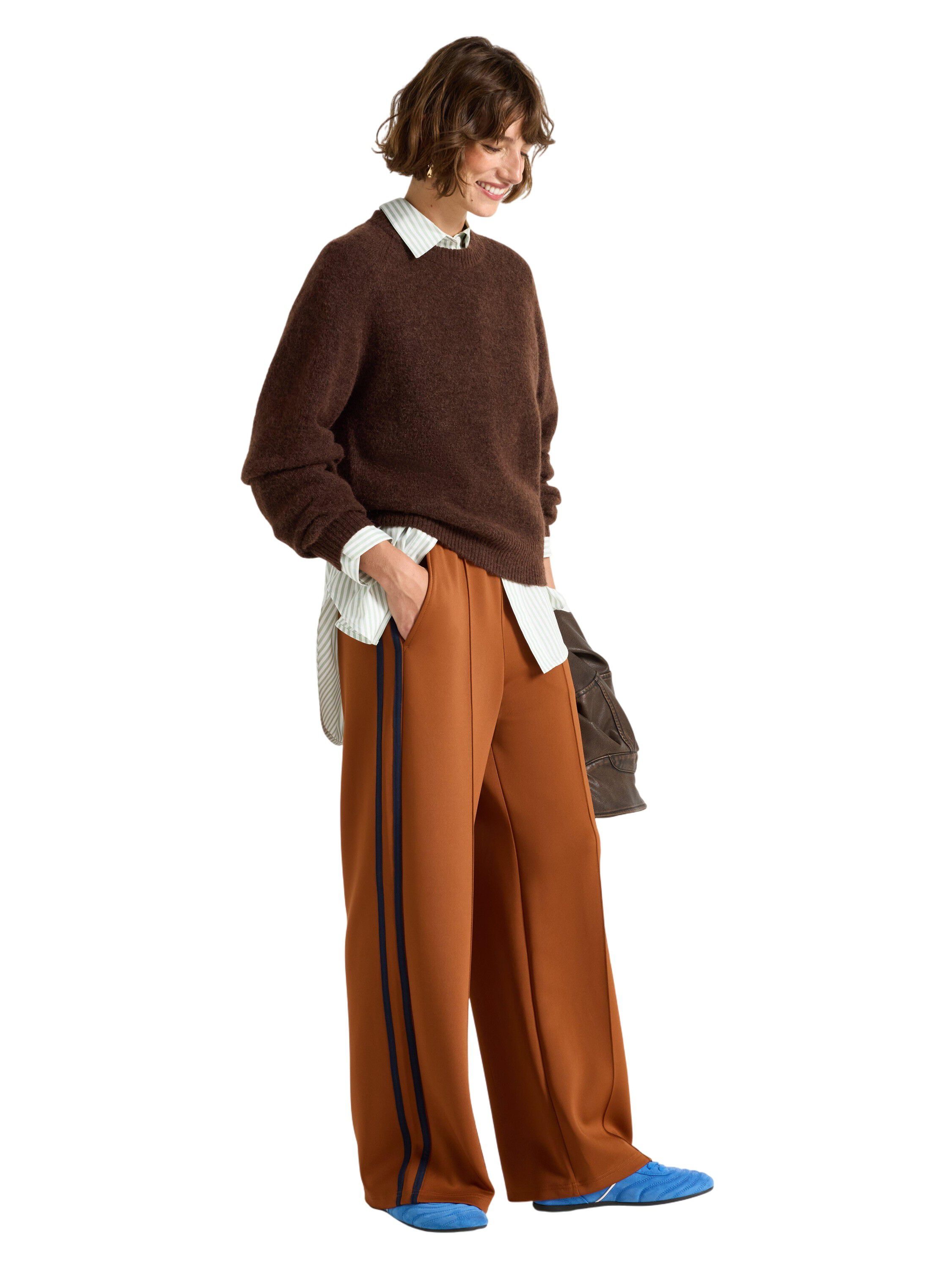 Afslappede jerseybukser i et sporty