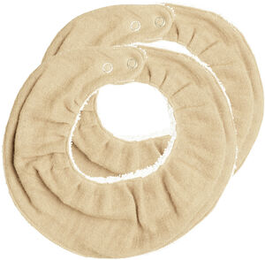 Ruffle Bib - Wheat - 2 pack