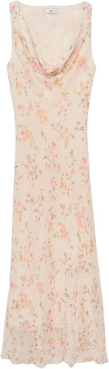 Draped floral dress