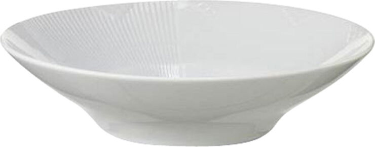 Hvid Elements 25 cm. dyb tallerken