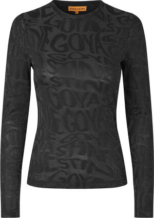 Elastic Long Sleeve Top, 2296 Logo Jersey