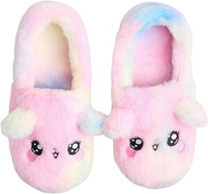 Cosy slippers in soft faux fur with
