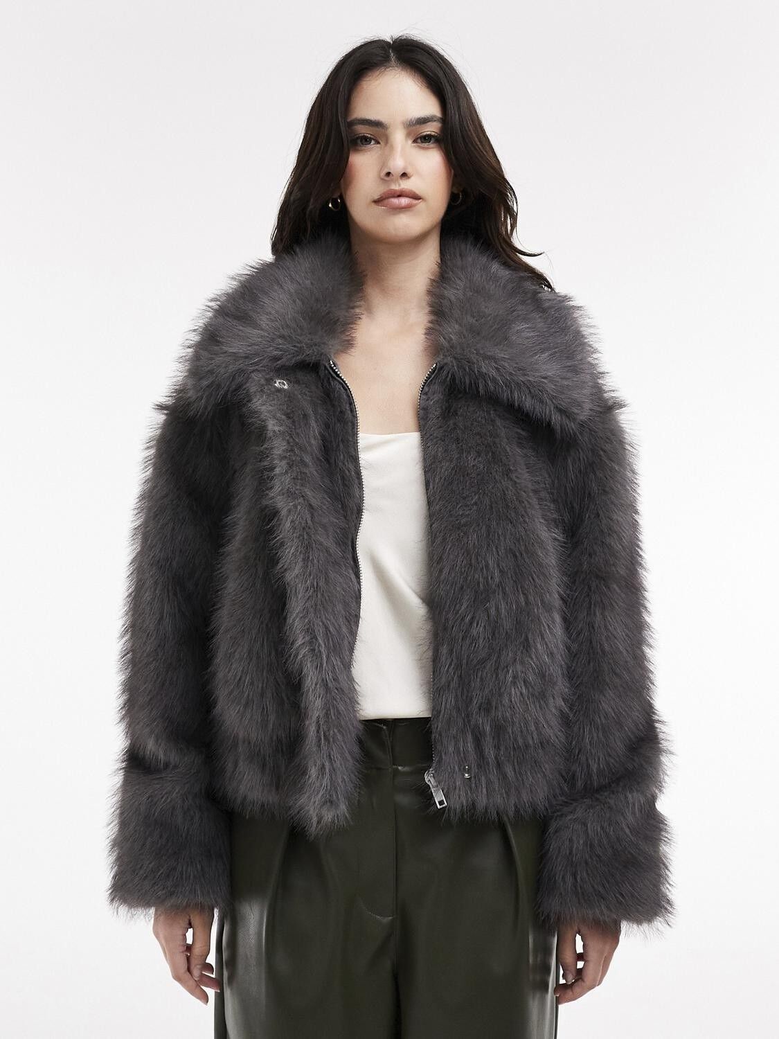 TSJULIANA PU BOMBER JACKET