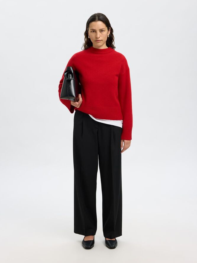 SLFCILLE LS KNIT O-NECK