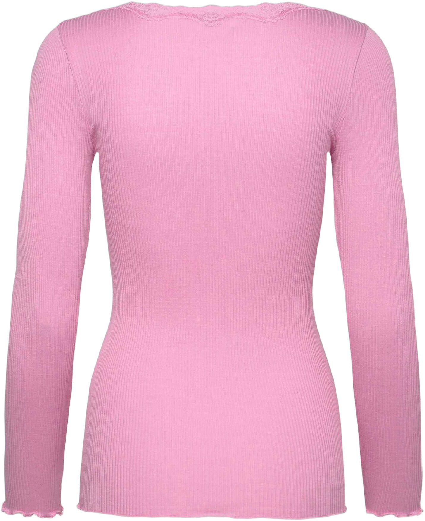 RWBabette Silk LS U-neck Lace T-shirt