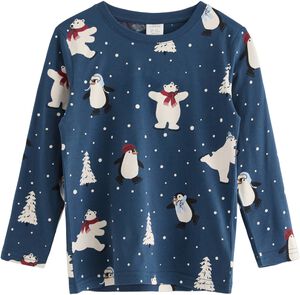 Long-sleeved jersey top with an all