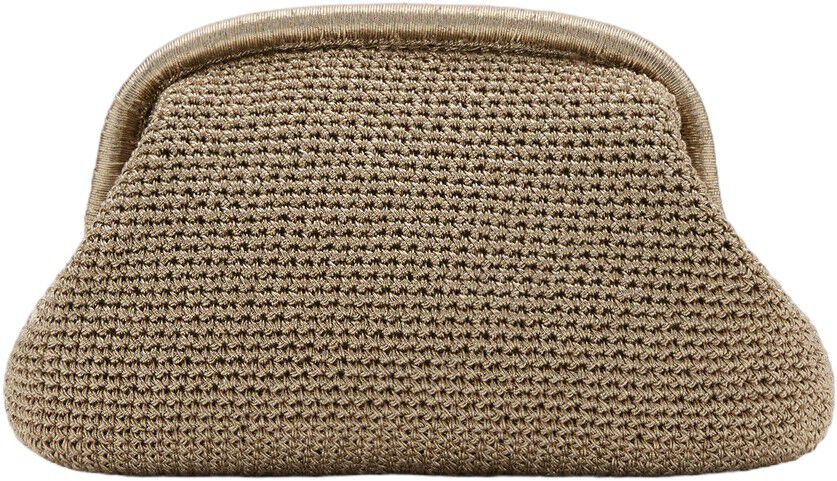 Lurex clutch bag