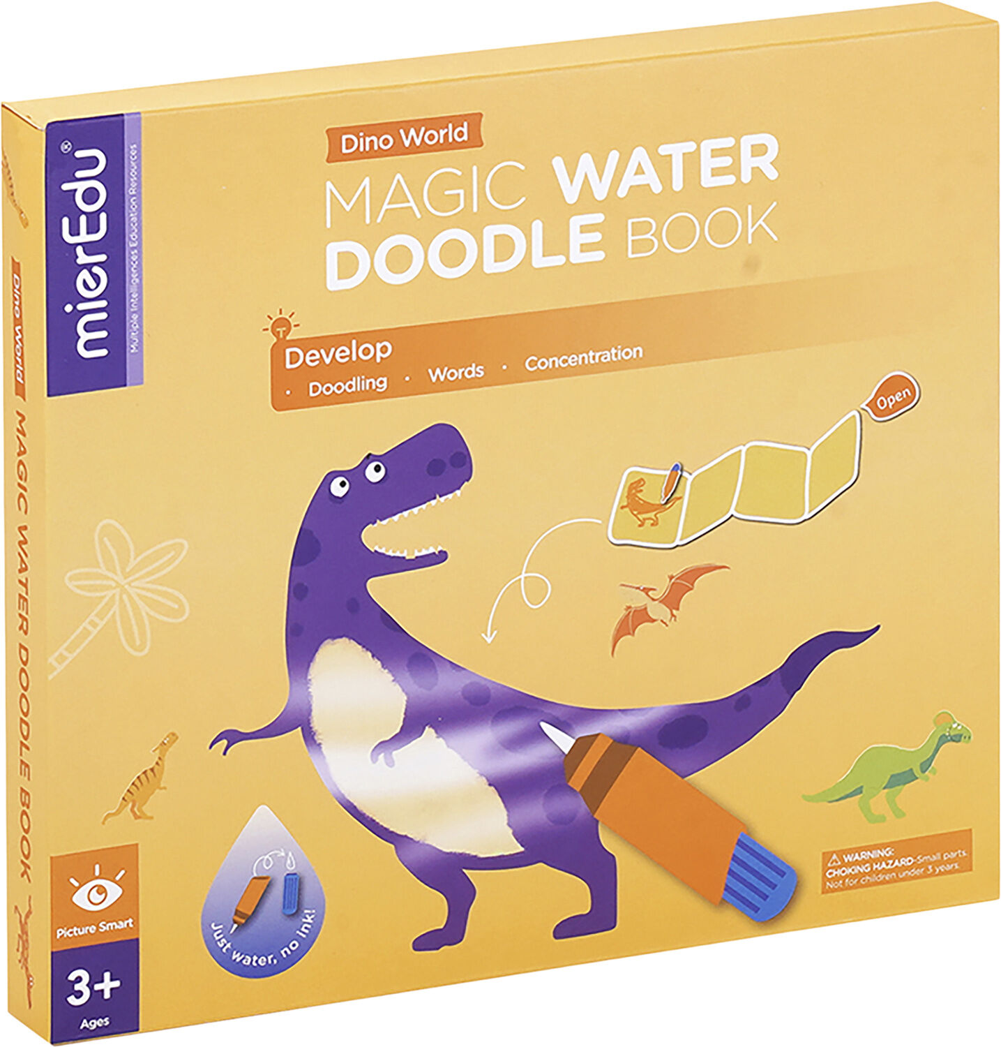 mierEdu - Mal med vand malebog - Dinosaurer