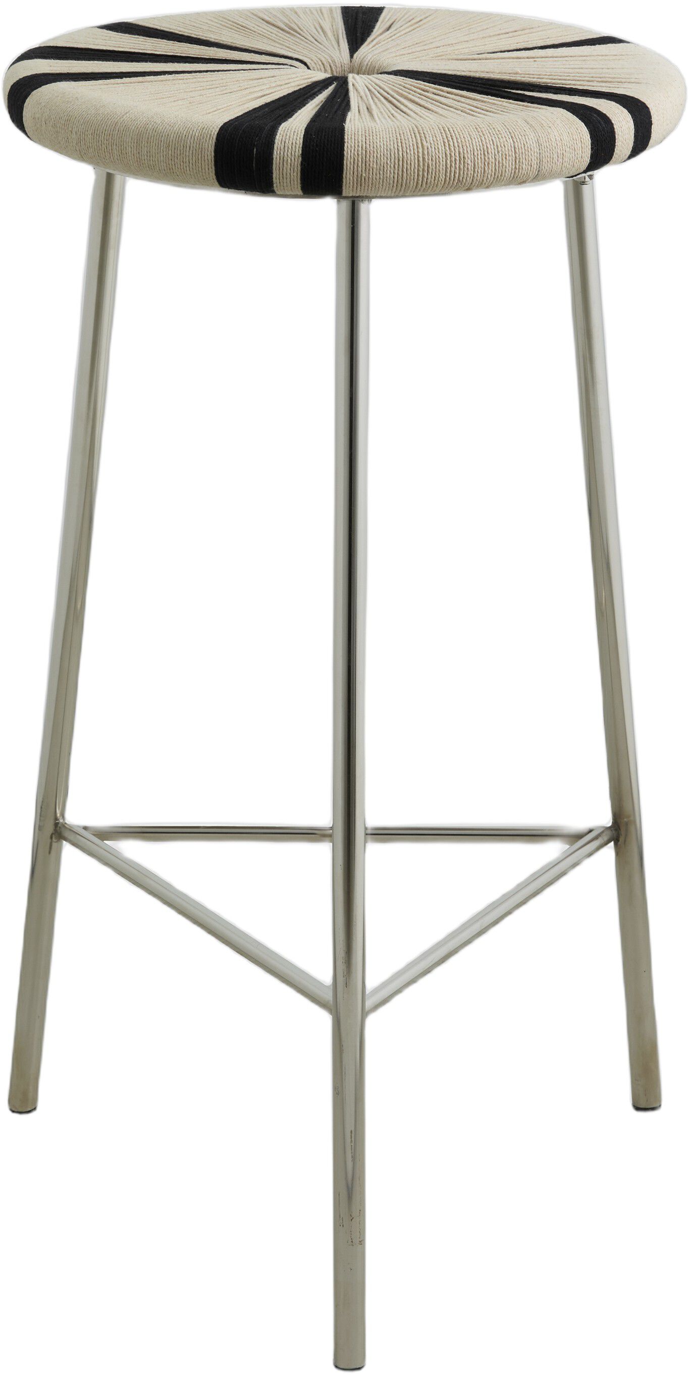 MORICE stool, high - black/ivory