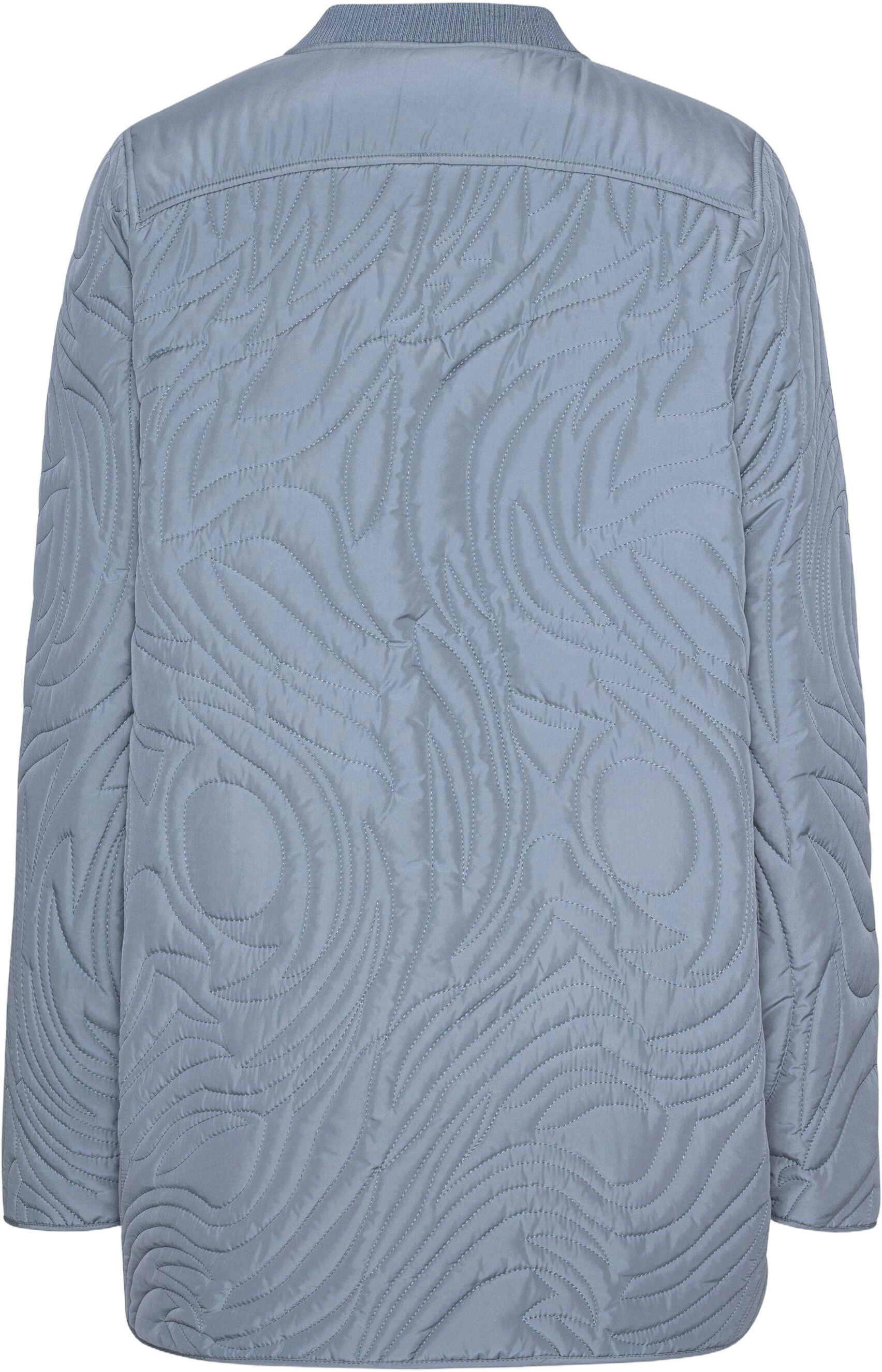 Short Quilt Jacket with Rib