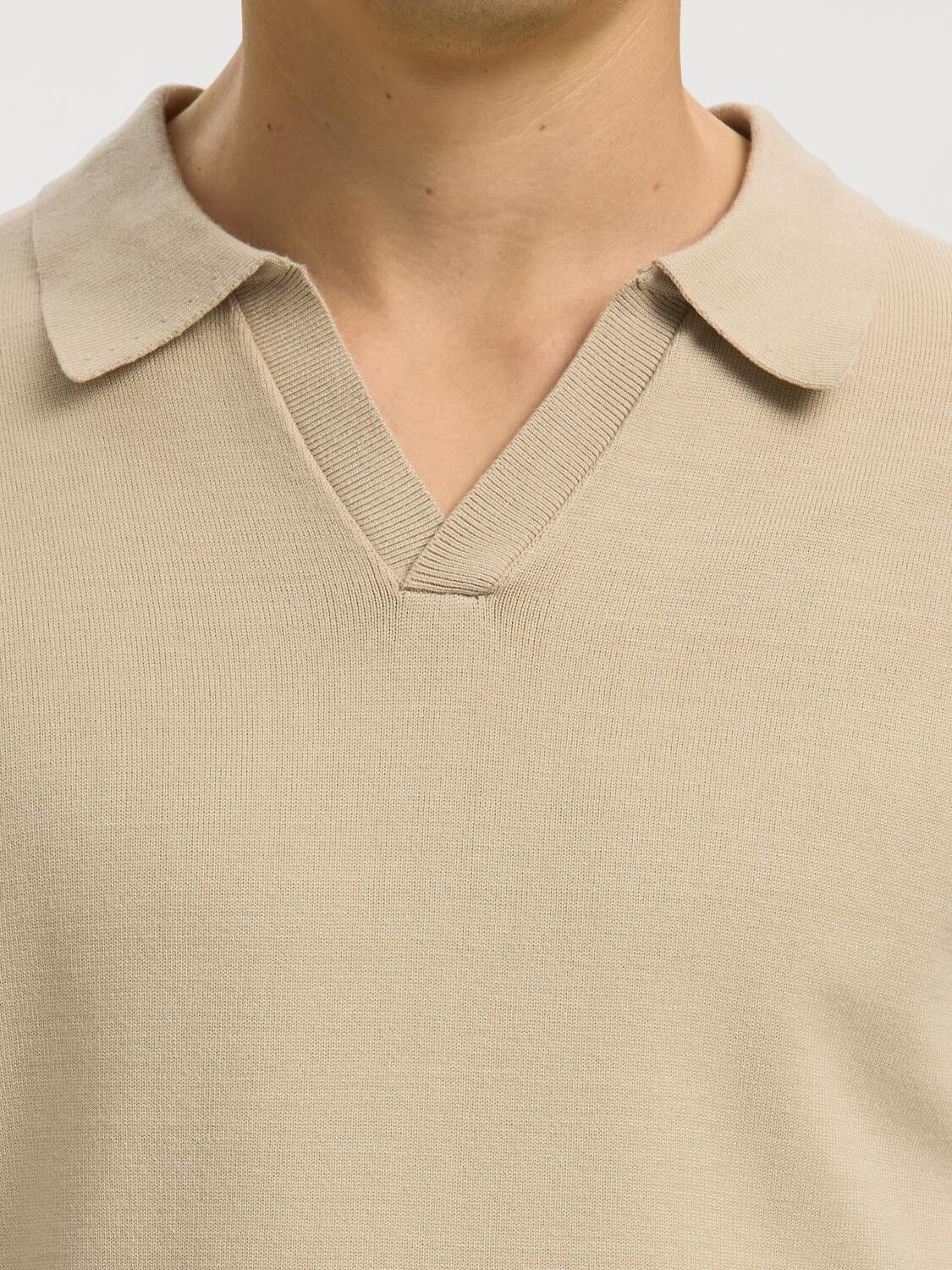 SLHTELLER SS KNIT POLO NOOS