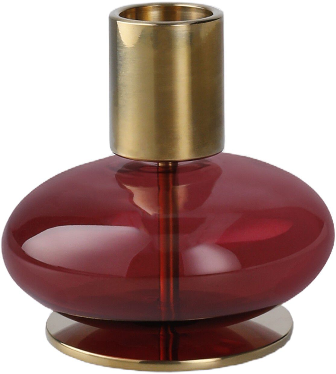 Bubble Lysestage H8 cm bordeaux