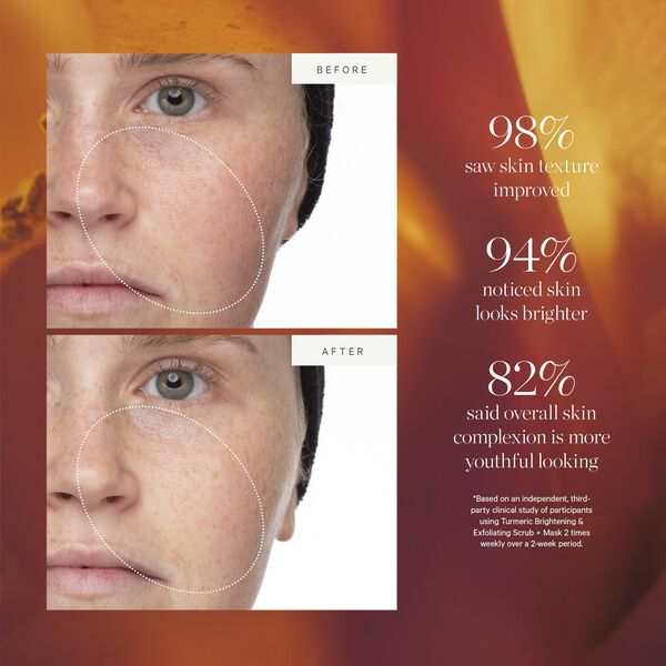 Turmeric Brightening & Exfoliating Mask, 2-in-1