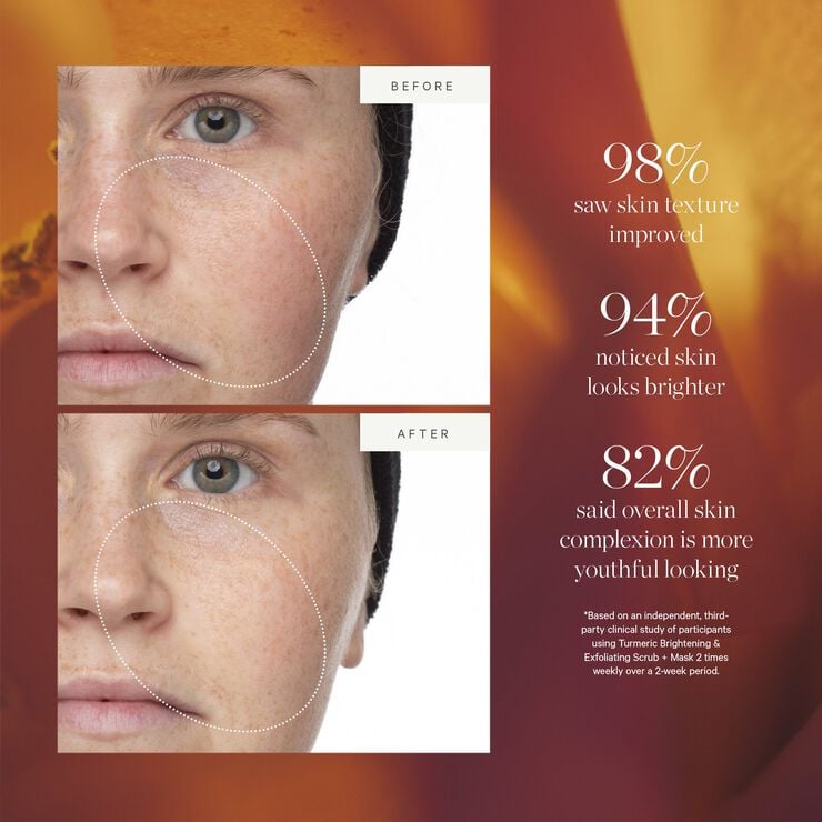 Turmeric Brightening & Exfoliating Mask, 2-in-1
