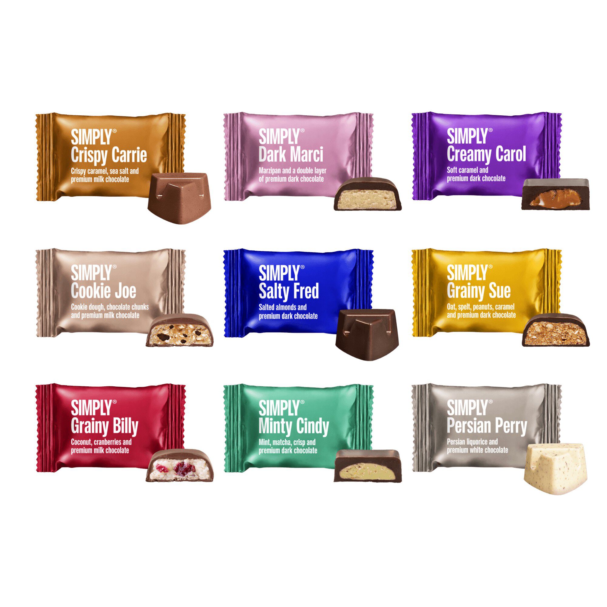 Simply&reg; MIXED EASTER CHOCOLATES p&aring;skechokolade&aelig;ske (90g)