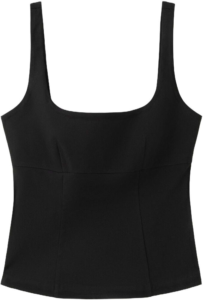 Fitted neckline top