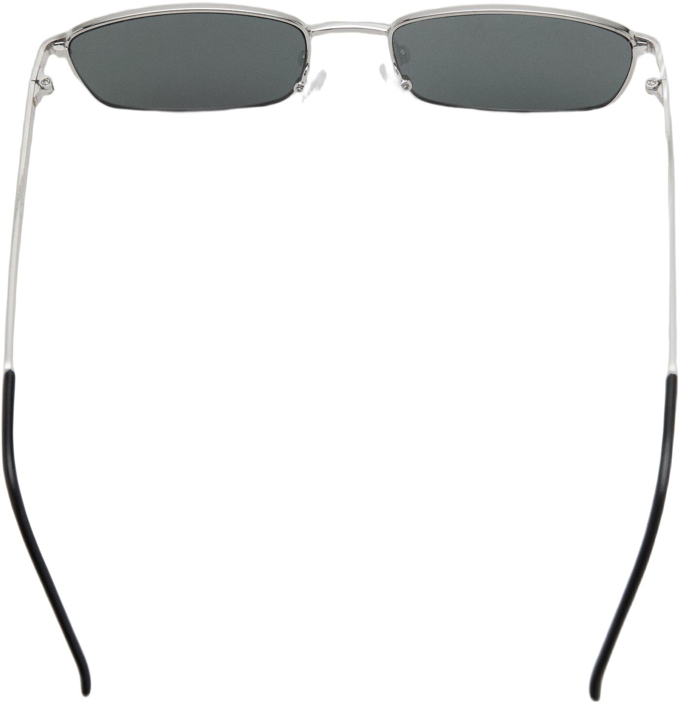 Rectangular metal frame sunglasses