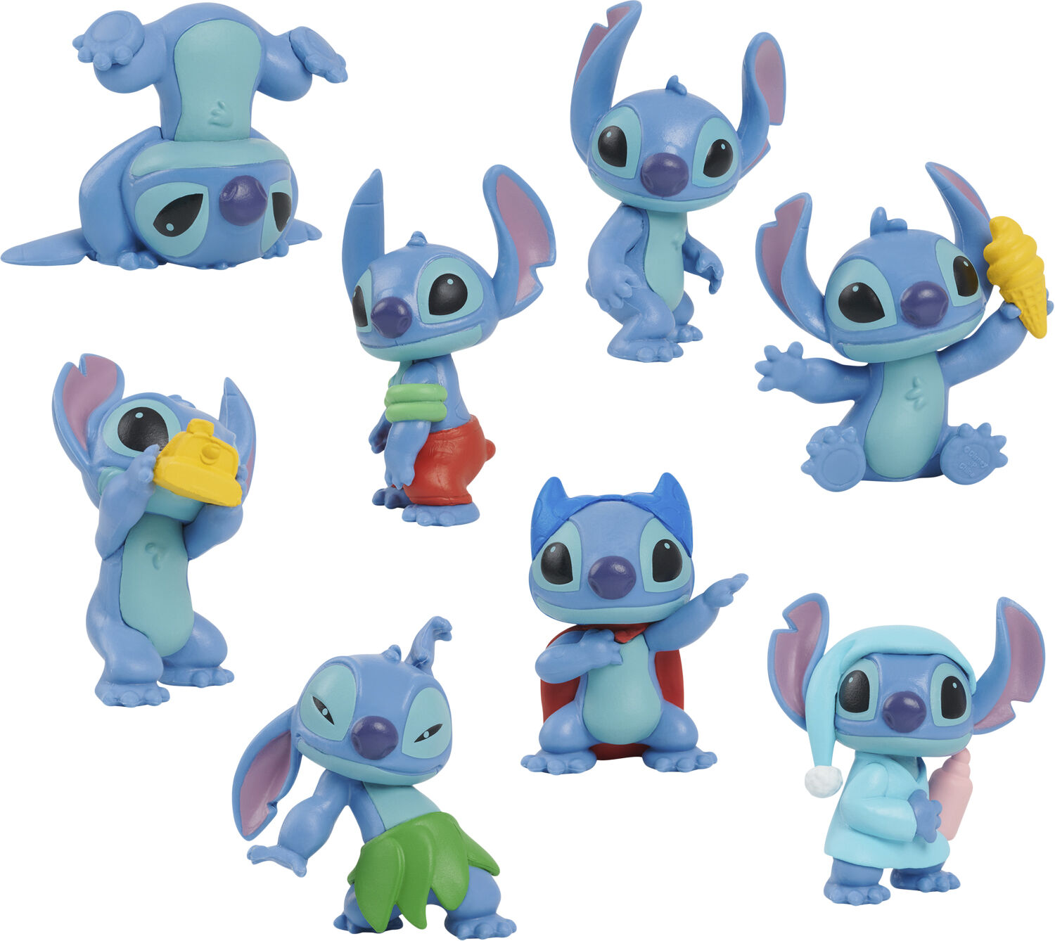 Stitch Figure set 8 pack 7 cm