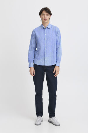 CFANDRÉ LS wide stripe linen mix sh