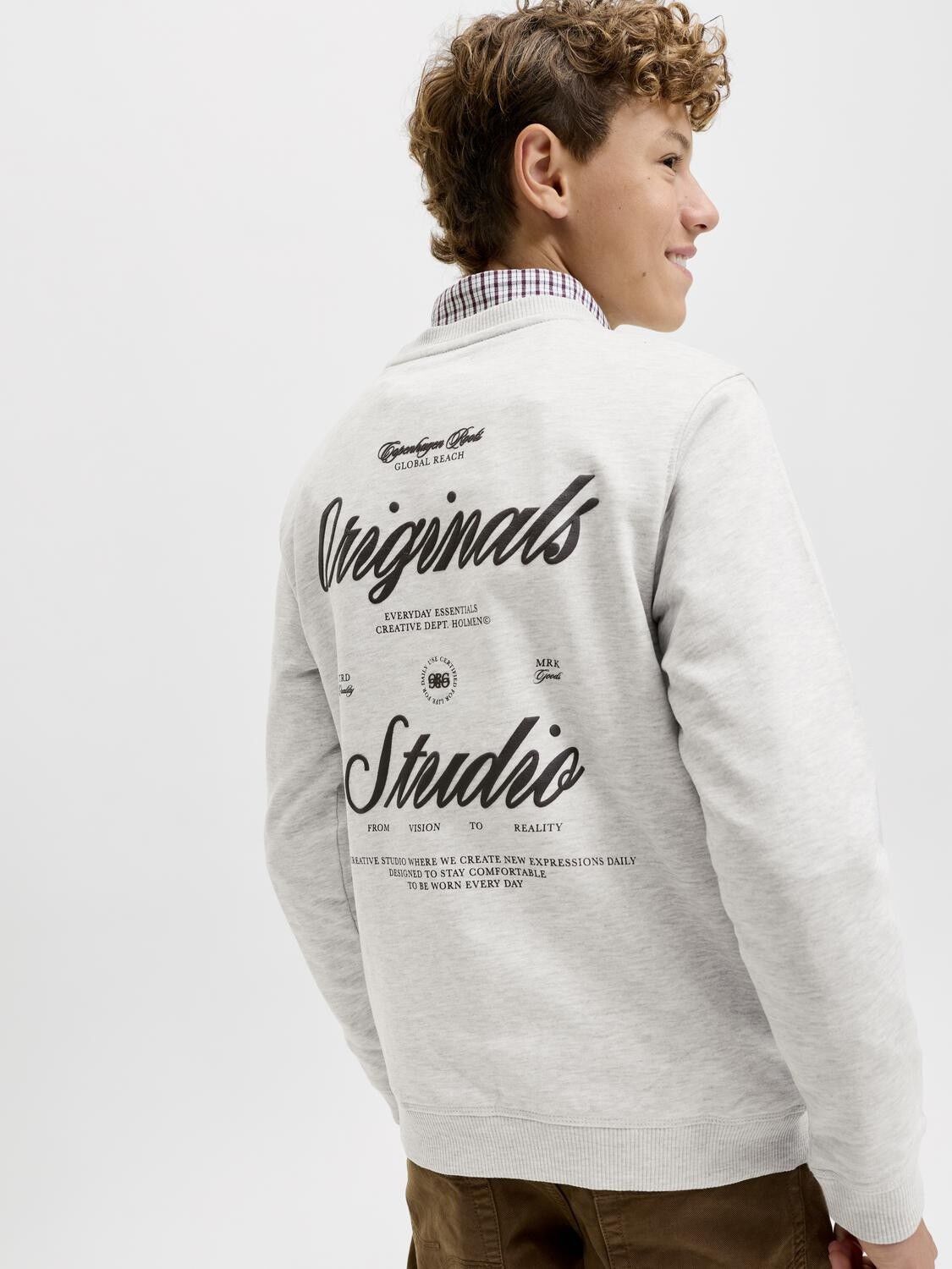Jornorrebro Typo Back Sweat Cn Jnr