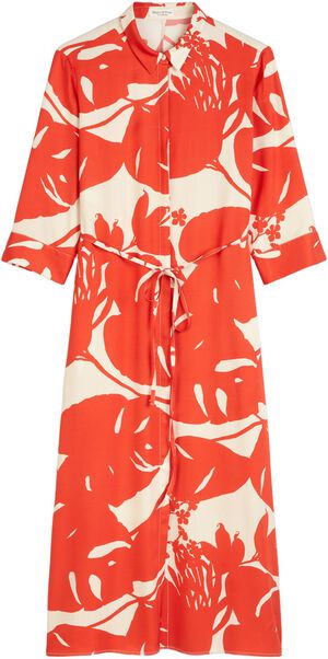 Dress, midi length, shirt style, cl