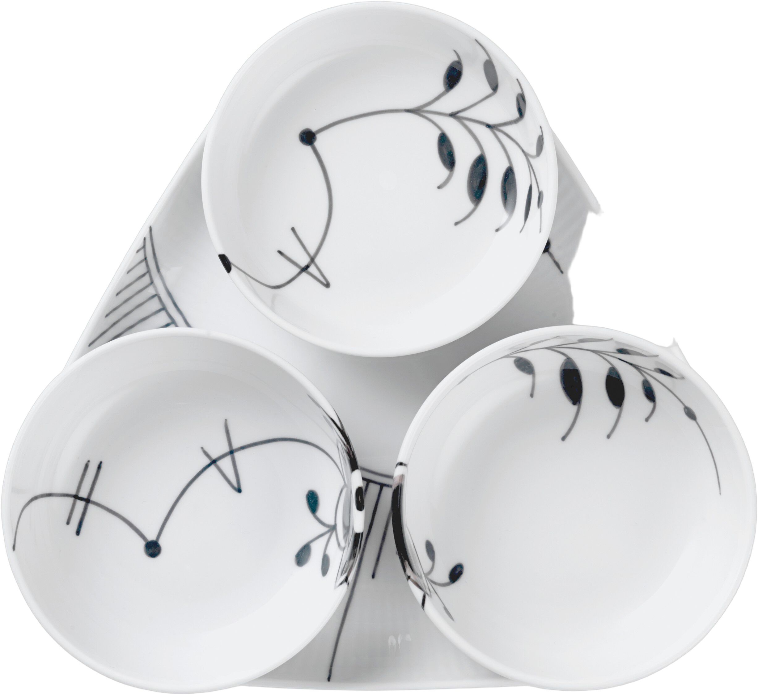 Sort Mega Riflet Serveringss&aelig;t 4 dele