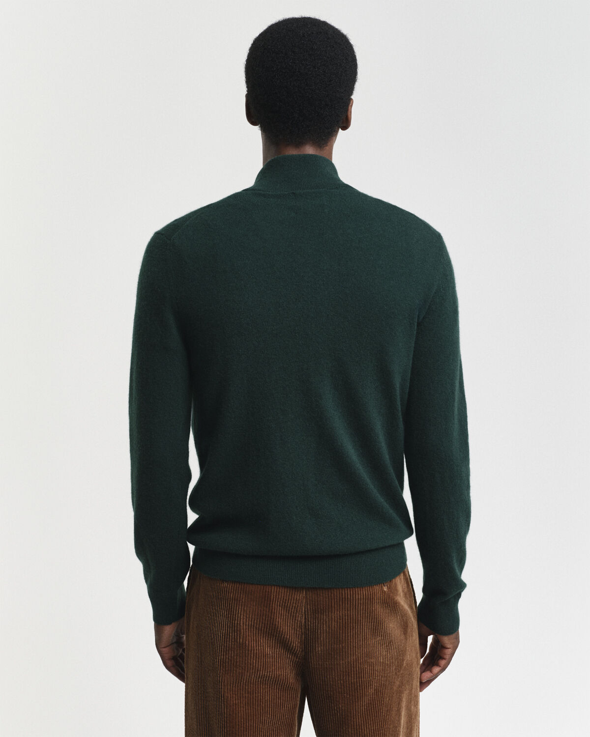 EXTRAFINE LAMBSWOOL ZIP CARDIGAN