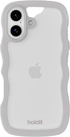Wavy Case iPhone 17 Wool Gray/Transparent
