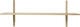 Sector Shelf S/W - Oak - Brass