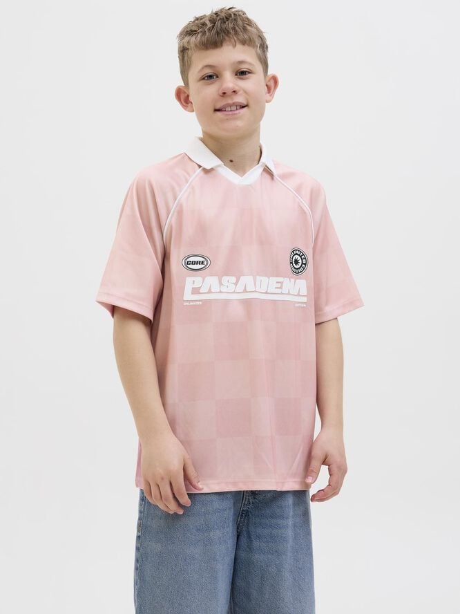 JCOLIDO AOP MESH OPEN COLLAR POLO J