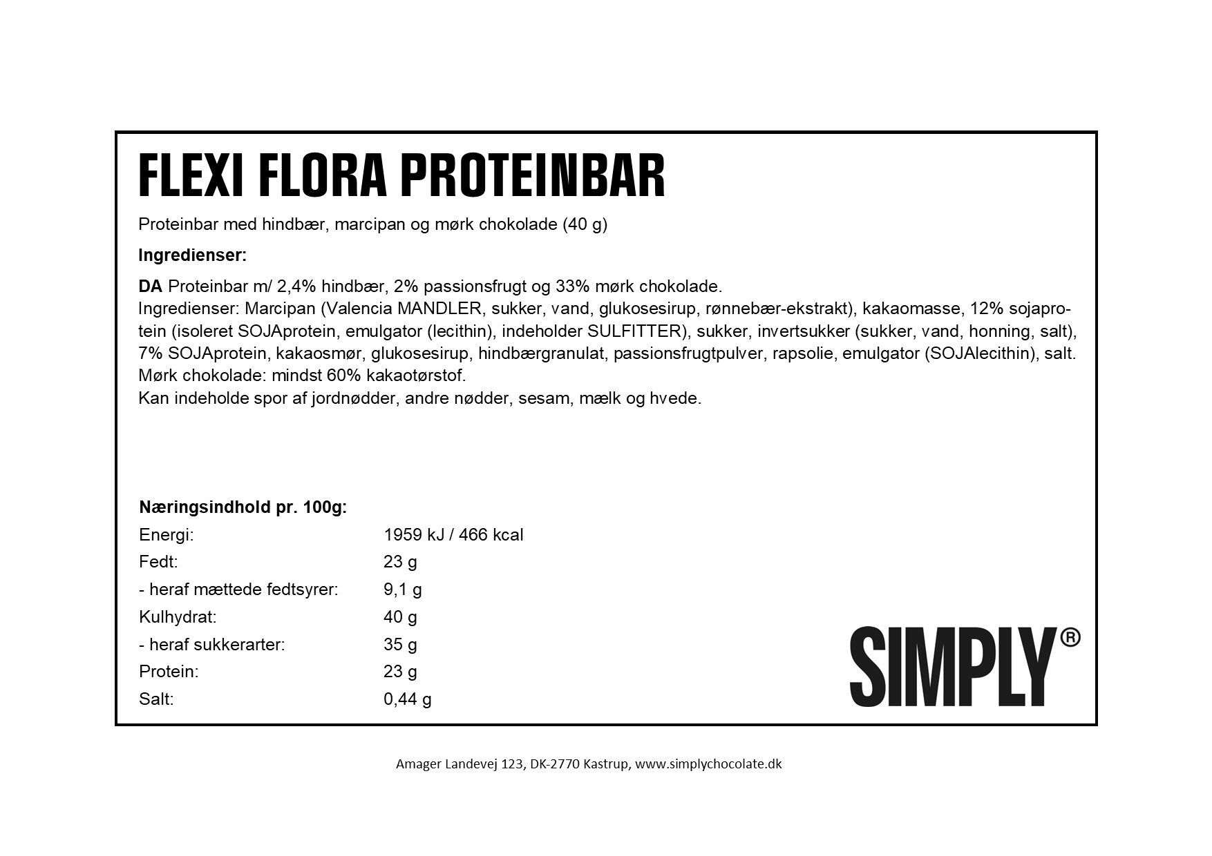 Simply&reg; FLEXI FLORA Proteinbar (40g)