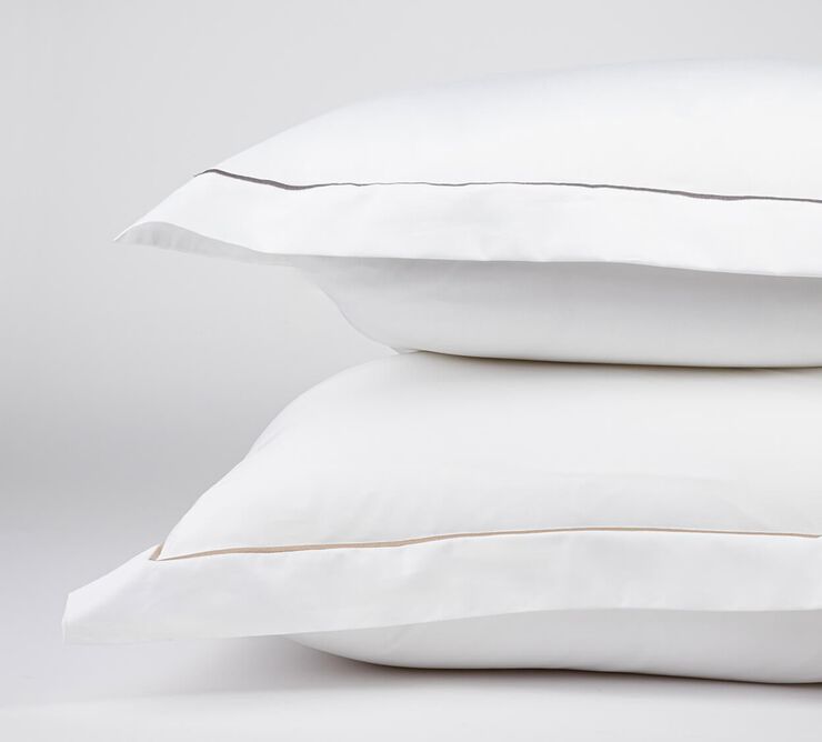 Egyptisk sengesæt 140x200 White/Grey