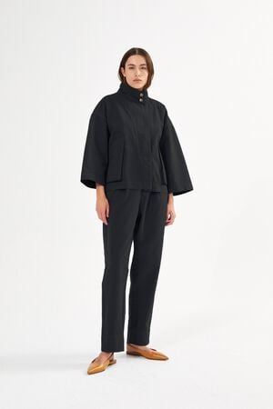 Canvas light pleat pant - Raina