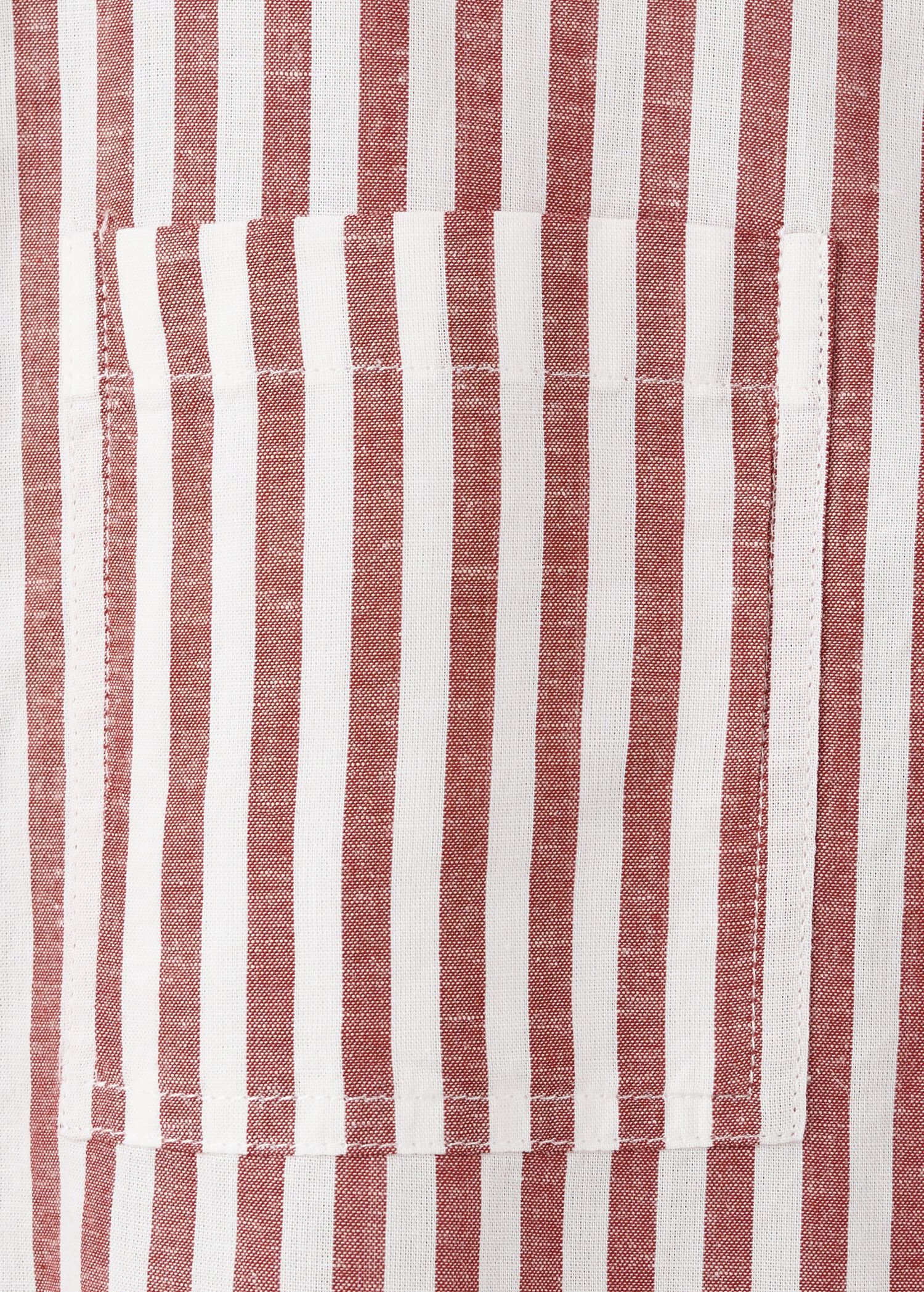 Striped cotton linen shirt